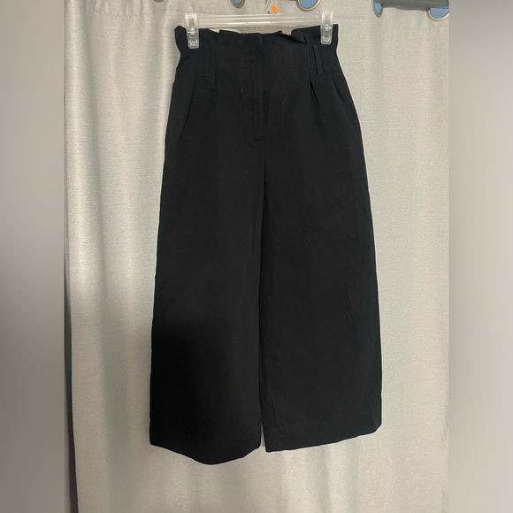 Zara Basic Wide Leg Pants Culottes Size Xsmall - Picture 3 of 5